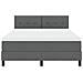 Letto con rete a molle e materasso grigio scuro 140x190 cm in tessuto - Foto miniatura 8