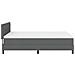 Letto con rete a molle e materasso grigio scuro 140x190 cm in tessuto - Foto miniatura 9