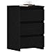 Comodini 2 pz Nero Rovere 40x35x62,5 cm Legno ingegnerizzato - Foto miniatura 3