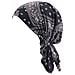 Berretto A Turbante Elasticizzato In Cotone Stampato - Traspirante, Caldo E Antivento Black - Foto miniatura 1