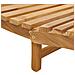 Lettino da sole Marrone 184 x 55 x 59 cm Legno di teak solido - Foto miniatura 8