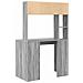 Scrivania Grigio sonoma 91 x 50 x 149 cm Legno multistrato - Foto miniatura 6