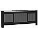 Copertura per radiatori 2 pcs Nero (142-205) x 20.5 x 81.5 cm - Foto miniatura 4