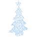 Albero di Natale con 100 LED Bianco freddo 120 cm Acrilico - Foto miniatura 1