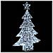 Albero di Natale con 100 LED Bianco freddo 120 cm Acrilico - Foto miniatura 3