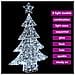Albero di Natale con 100 LED Bianco freddo 120 cm Acrilico - Foto miniatura 7