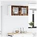 Armadio pensile Riga Rovere Affumicato e Bianco 80 x 31 x 40 cm - Foto miniatura 4