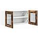 Armadio pensile Riga Rovere Affumicato e Bianco 80 x 31 x 40 cm - Foto miniatura 5