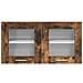 Armadio pensile Riga Rovere Affumicato e Bianco 80 x 31 x 40 cm - Foto miniatura 6