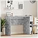 Scrivania Grigio cemento 109 x 50 x 78 cm Legno multistrato - Foto miniatura 2