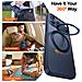 Cover per iPhone 17 Pro Max - TPU+PC, Blu Oscuro, Con Soporte - Foto miniatura 2