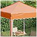 Tenda per feste a pop-up 195 x 195 x 245 cm Arancione - Foto miniatura 4