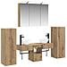 Set di mobili per il bagno 6 pcs Rovere Artigianale - Foto miniatura 1