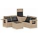 Set di divani 6 pz Beige e Bianco Crema - Foto miniatura 6