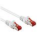 ICOC LS6-010WH - Cavo di rete Patch in rame Cat. 6 Bianco SFTP 1 m - Foto miniatura 2