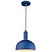 Lampadario Pendente Moderno 1mt E14 Plastica + Alluminio Ø180mm Vt-7100 - Sku 3925 Blu - Foto miniatura 1