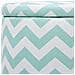 Pouf Sgabello Contenitore Verde Menta E Bianco Tunica - Foto miniatura 22