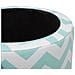 Pouf Sgabello Contenitore Verde Menta E Bianco Tunica - Foto miniatura 23