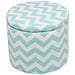 Pouf Sgabello Contenitore Verde Menta E Bianco Tunica - Foto miniatura 25