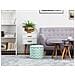 Pouf Sgabello Contenitore Verde Menta E Bianco Tunica - Foto miniatura 19