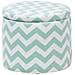 Pouf Sgabello Contenitore Verde Menta E Bianco Tunica - Foto miniatura 29