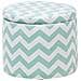 Pouf Sgabello Contenitore Verde Menta E Bianco Tunica - Foto miniatura 20