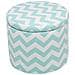 Pouf Sgabello Contenitore Verde Menta E Bianco Tunica - Foto miniatura 17