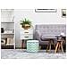 Pouf Sgabello Contenitore Verde Menta E Bianco Tunica - Foto miniatura 8