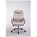 Poltrona Ufficio Apoll XL in Stoffa - Sedia Scrivania Ergonomica Pc Girevole Oscillante - Sedia Direzionale con Braccioli Carico Max 150KG Crema - Foto miniatura 2