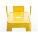 Sgabello Bar in Metallo Mason I Sgabello Alto Bancone Telaio 4 Gambe I Sgabello Industrial, H77CM I Sgabello Pub O Cucina con Schienale Giallo - Foto miniatura 3