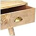 Tavolo Consolle 90x45x75 Cm In Legno Massello Di Mango - Foto miniatura 4