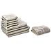 Set Di 9 Asciugamani In Cotone Beige Areora - Foto miniatura 1