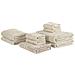 Set Di 9 Asciugamani In Cotone Beige Areora - Foto miniatura 9