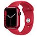Watch Series 7 41mm Impermeabile 5ATM GPS 32GB WiFi / Bluetooth con Cinturino Sport Rosso  - Foto miniatura 1