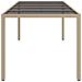 Tavolo Giardino Beige 250x100x75cm Vetro Temperato E Polyrattan - Foto miniatura 5