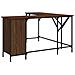 Scrivania Rovere Marrone 141x141x75 Cm In Legno Multistrato - Foto miniatura 2