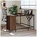 Scrivania Rovere Marrone 141x141x75 Cm In Legno Multistrato - Foto miniatura 1