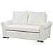 Divano Letto 2 Posti Silda Tessuto Bianco Sporco - Foto miniatura 3