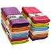 Pc6 6 Asciugamani Da Cucina Strofinacci Cotone Super Assorbente 100% Cotone 50x50 Multicolore - Foto miniatura 9