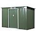 Casetta da Giardino Porta Utensili in Lamiera di Acciaio, Capanno da Giardino in Acciaio con Porte Scorrevoli, 280x130x172cm, Verde Chiaro - Foto miniatura 1