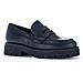 Black Casual Closed Loafers Mocassino Pelle Scarpe Donna Nero Eu 41, 32453-57 - Foto miniatura 1