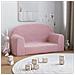 Divano per Bambini a 2 Posti Rosa in Morbido Peluche - Foto miniatura 5
