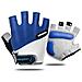 Guanti Da Ciclismo, Guanti Traspiranti A Mezze Dita Per Fitness, Sollevamento Pesi, Ciclismo Blue L - Foto miniatura 1