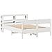 Letto Senza Materasso Bianco 150x200 Cm Legno Massello Di Pino - Foto miniatura 3