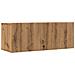 Mobili Tv A Parete 2pz Rovere Artigianale 80x30x30 Cm - Foto miniatura 2