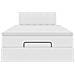 Pouf Letto con Materassi e LED Bianco Puro 120x190cm Similpelle - Foto miniatura 8
