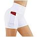 Pantaloncini A Compressione - Perfetti Per Yoga E Fitness White Xl - Foto miniatura 1