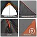 Tenda Familiare A-Frame 7-Persone Grigia e Arancione Impermeabile - Foto miniatura 8