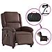 Poltrona Massaggiante Elettrica Marrone in Similpelle - Foto miniatura 6