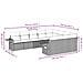 Set Divano Giardino 10 pz con Cuscini Grigio Chiaro Polyrattan - Foto miniatura 9